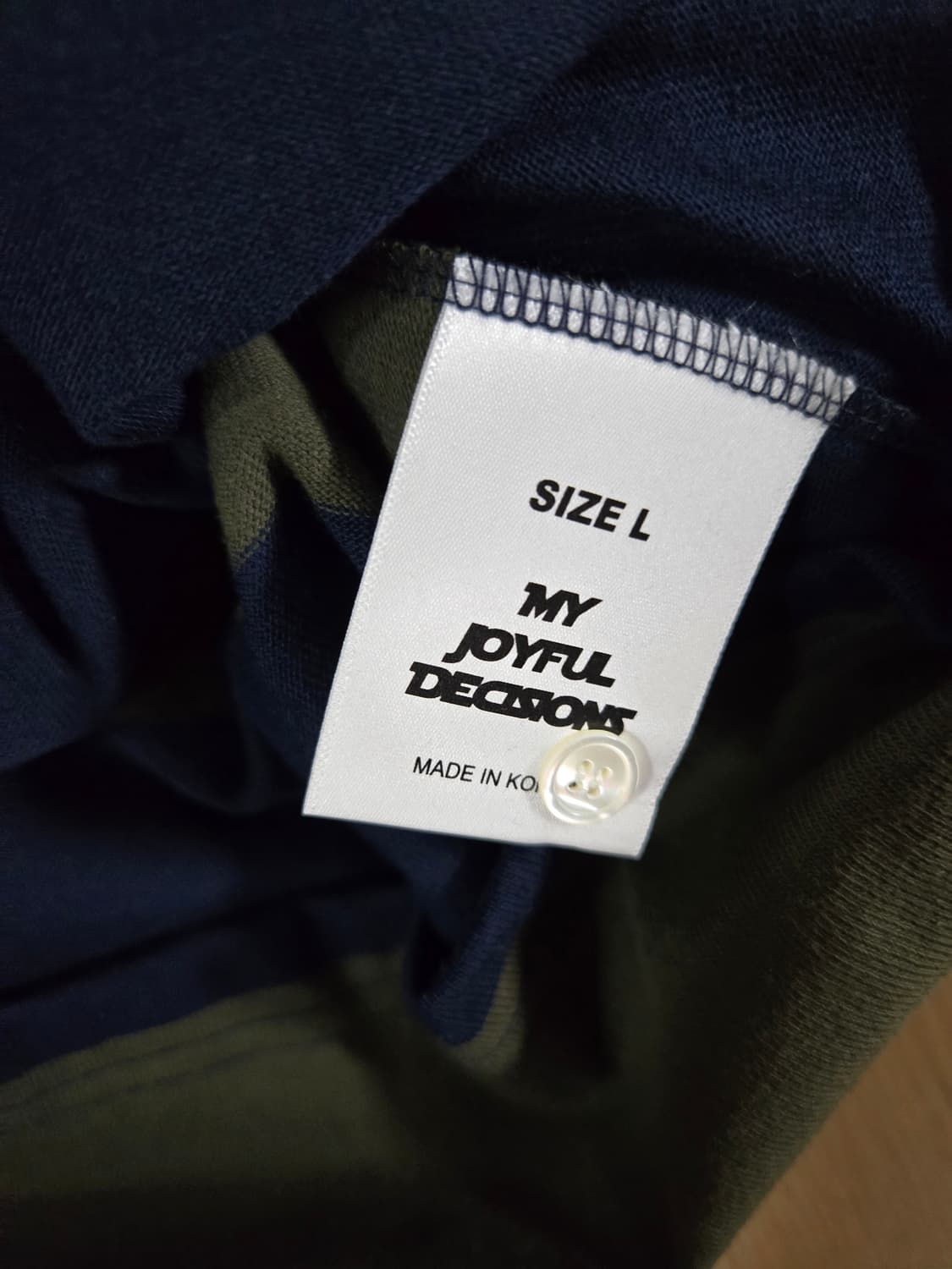 mjd 럭비 스트라이프 L 사이즈 새상품 상품이미지5