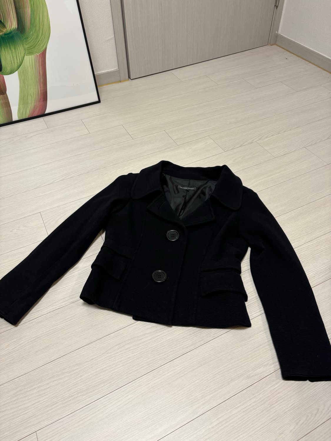 빈티지 빅버튼 숏 블레이져 자켓 44-55 상품이미지2