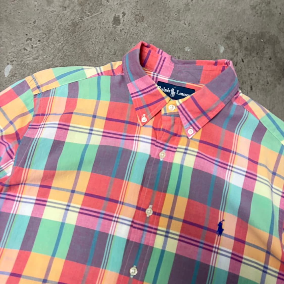 폴로 반팔 체크 셔츠[1921] 상품이미지4