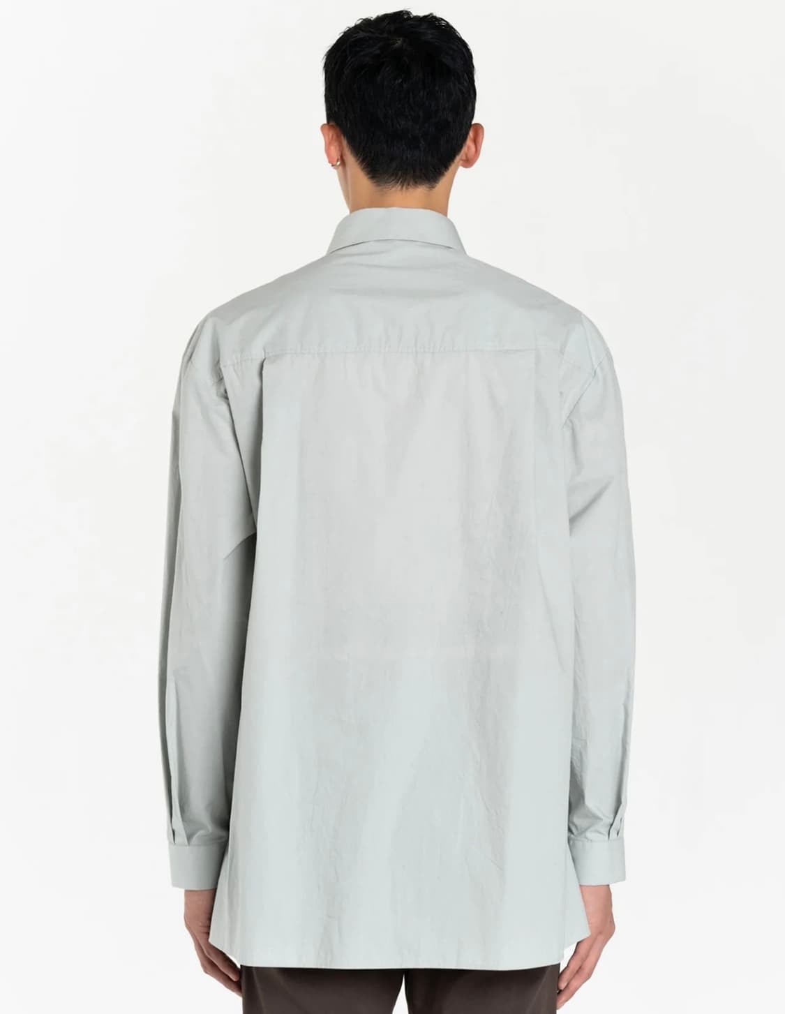 아모멘토 스퀘어 포켓 오버사이즈 셔츠M 그레이 상품이미지7