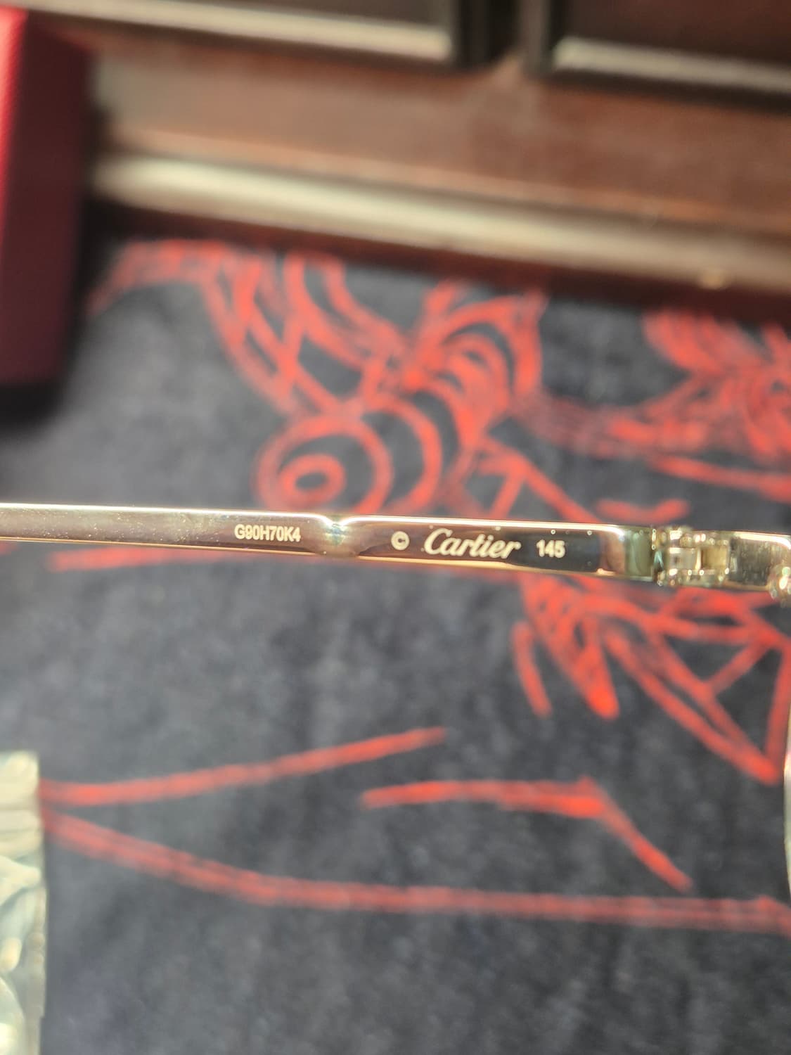 까르띠에 산토스 CT0478O 메탈 림리스 무테 안경 상품이미지8