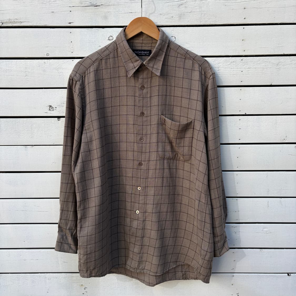 Yves Saint Laurent 입생로랑 체크 셔츠 상품이미지1