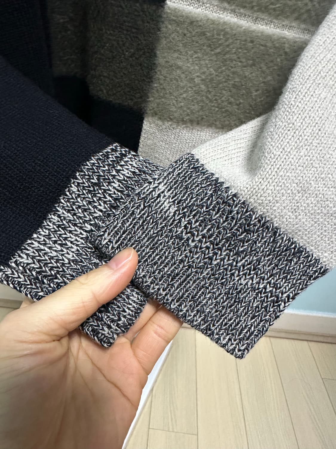 스톤아일랜드 컬러블럭 니트 (새상품) XL 상품이미지6