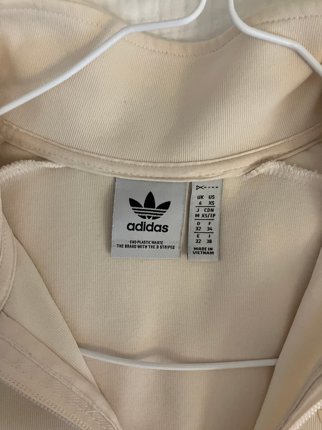 아디다스 아이보리 져지 xs 상품이미지2