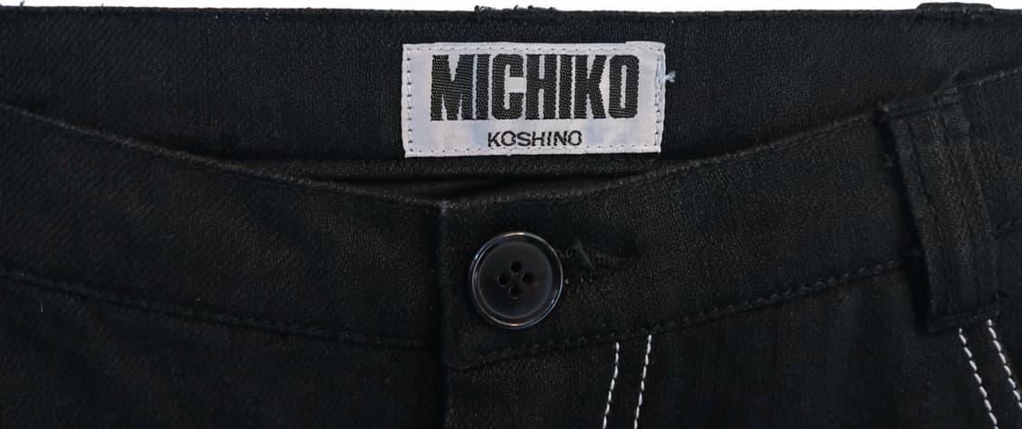 미치코 코시노 일본제 대비스티치 지퍼포켓 미디 스커트 상품이미지4