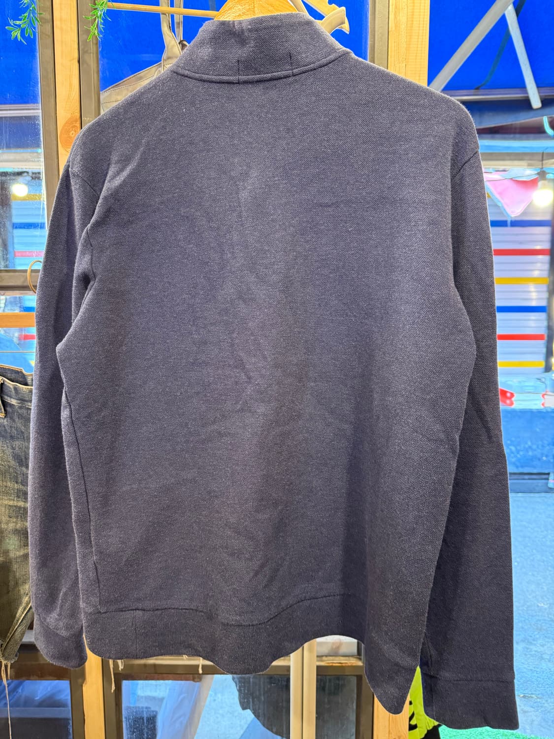 폴로 랄프로렌 그레이포니 네이비 반집업 니트 상품이미지4