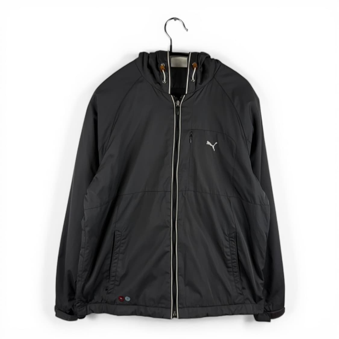  (무료배송)M) 푸마 기모 바람막이 자켓 차콜 상품이미지1