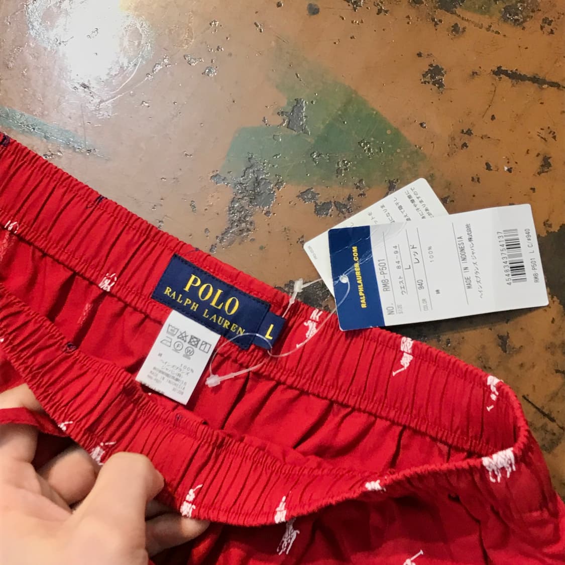 Dead stock 폴로랄프로렌 포니 패턴 5부 숏 팬츠 허리 27 30 상품이미지4