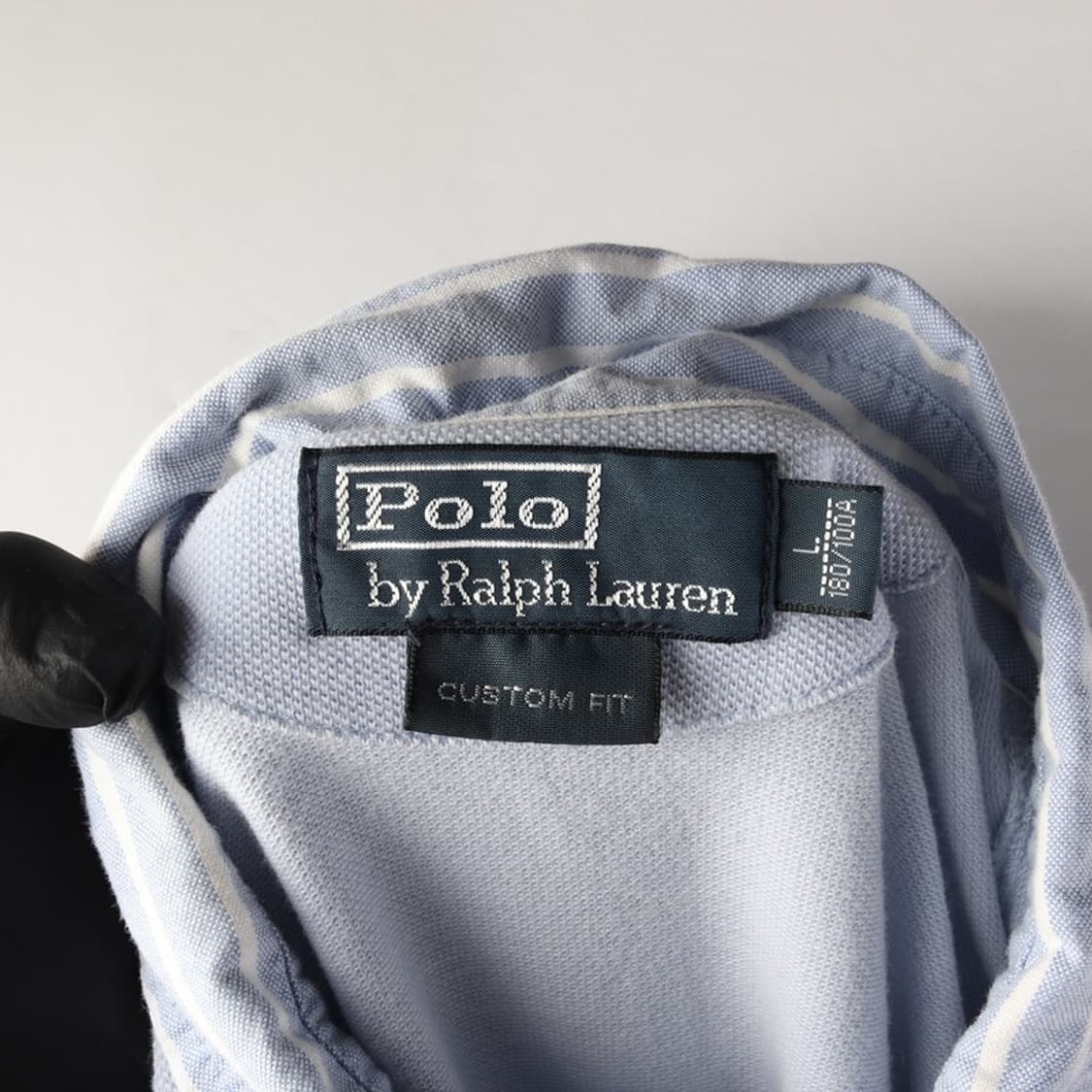 폴로 랄프로렌 스트라이프 칼라 포켓 피케 셔츠 L 상품이미지5