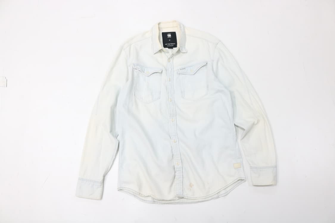 G-STAR RAW 지스타로우 아크 3D 라이트 워싱 데님셔츠 (M) 상품이미지2