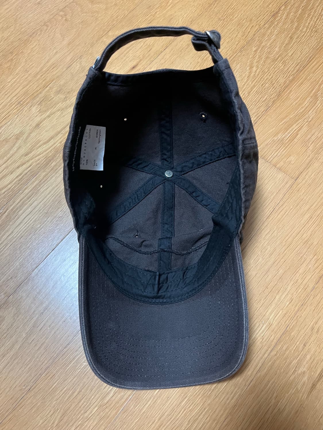 해칭룸 브라운 볼캡 상품이미지2