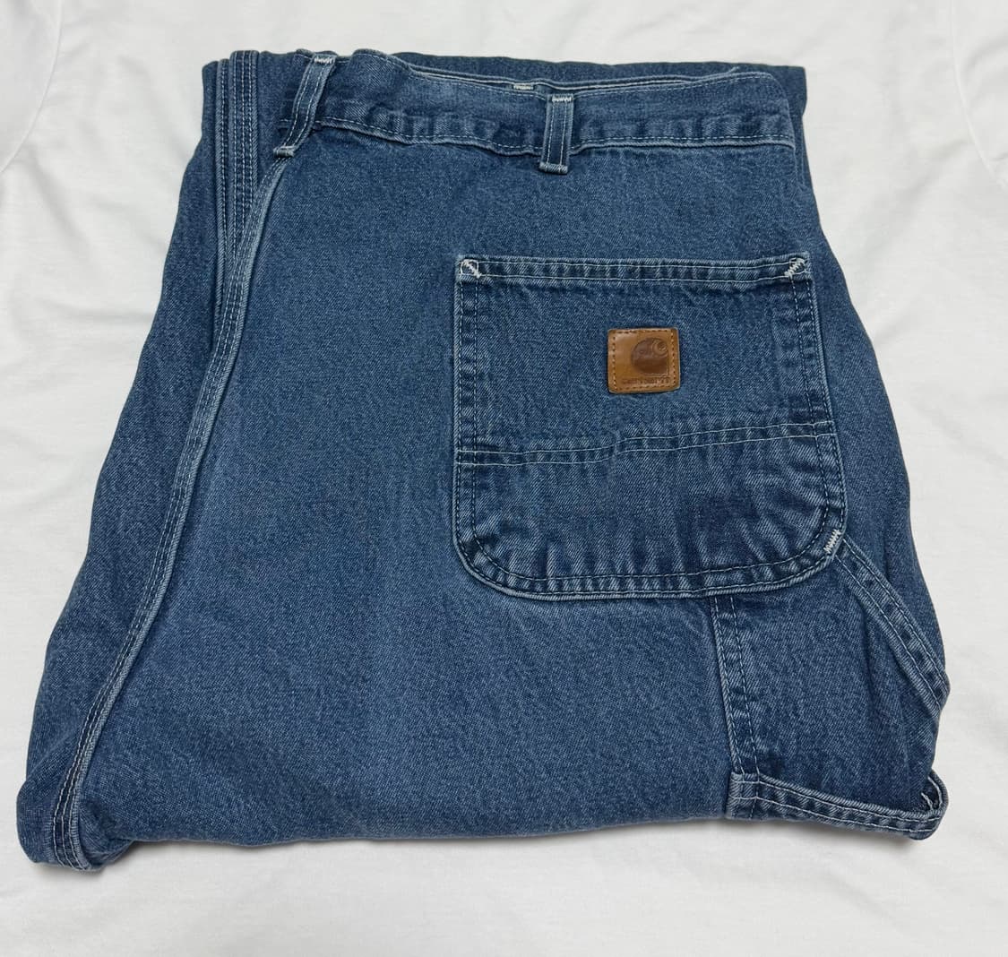 빅사이즈 칼하트 데님 싱글니팬츠 택뜯김 상품이미지1