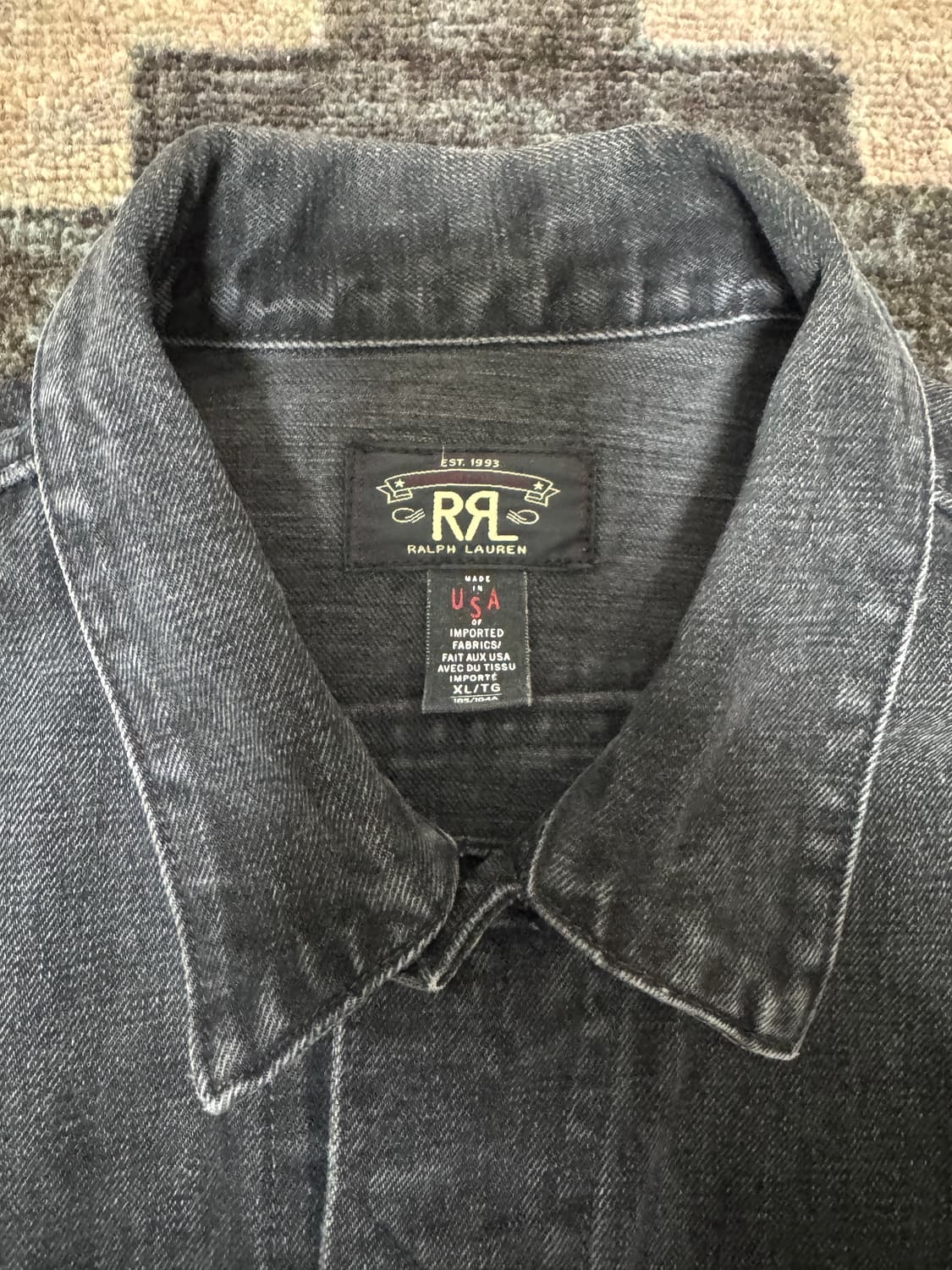 RRL 더블알엘 271 흑청 자켓 미국산 XL 사이즈 상품이미지2