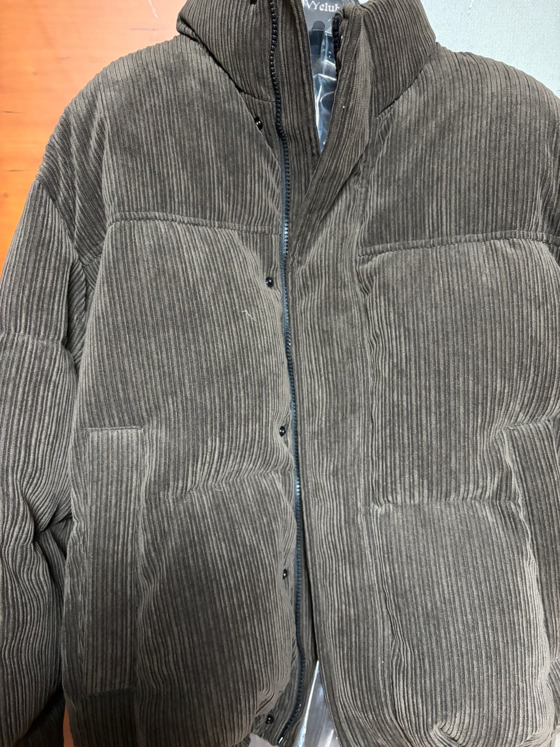 [95] TNGT 코듀로이 구스다운 브라운 상품이미지1