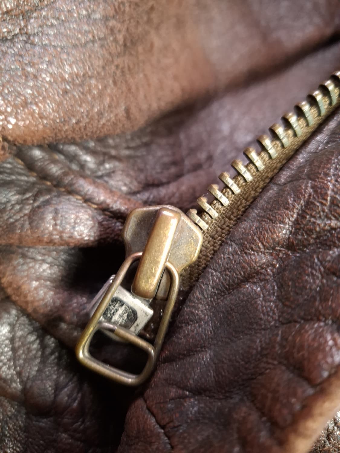 90's 국내산 밀리터리 A-1 리얼레더 항공자켓 상품이미지7