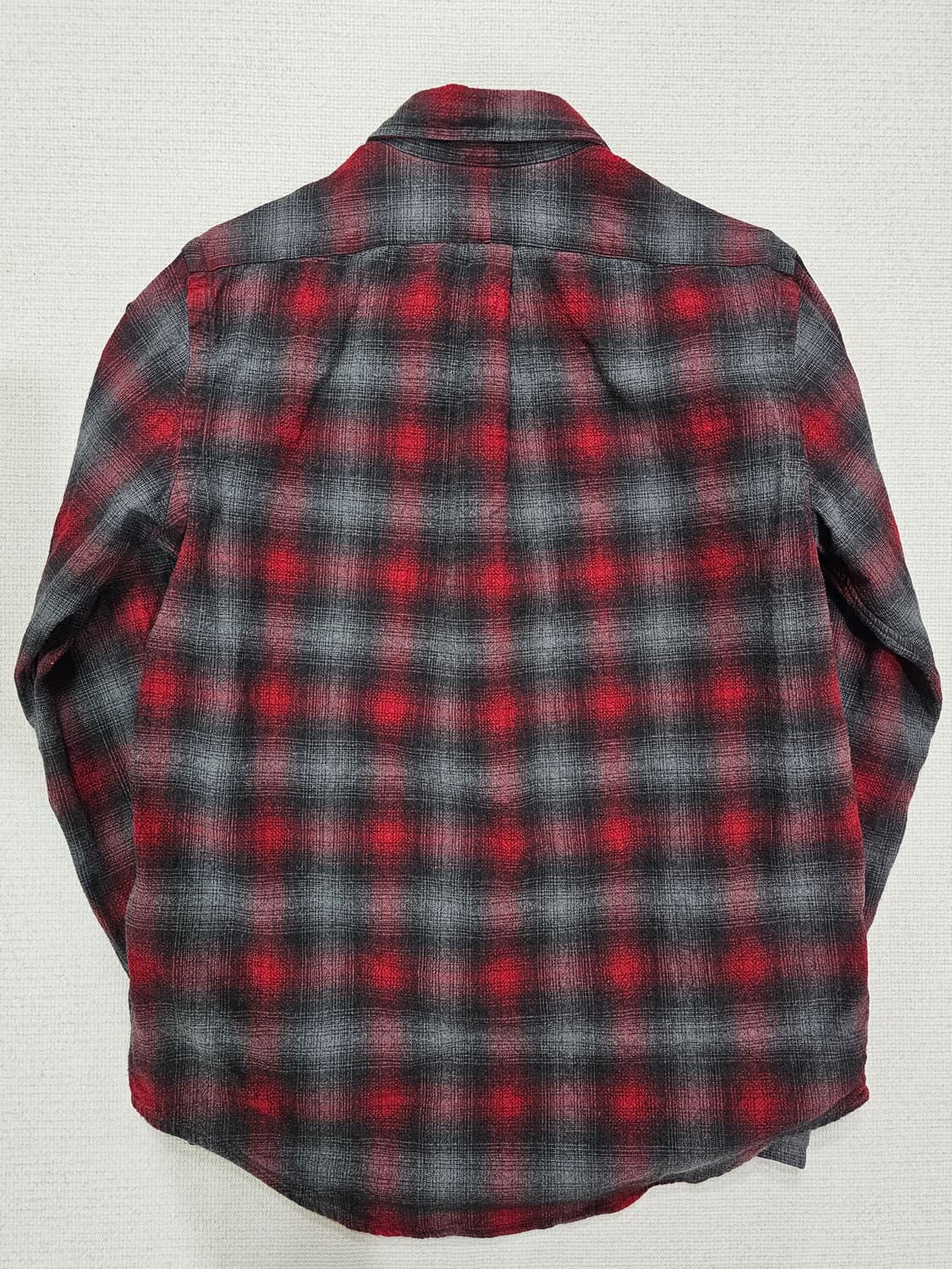 [M] 폴로 랄프로렌 레드/그레이 멀티 체크 코튼 커스텀 핏 셔츠 상품이미지2