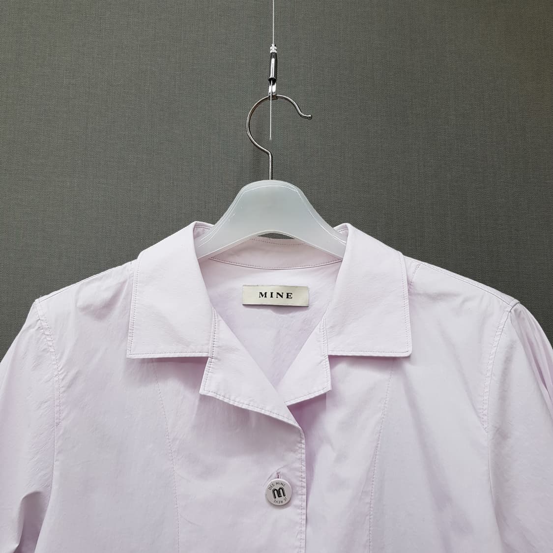 한섬 마인 2022 오픈카라 반팔 블라우스 82-94-160사이즈 상품이미지2