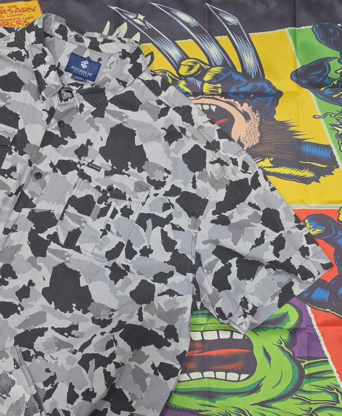 ROCAWEAR 카모패턴 반팔 셔츠 6XB 상품이미지2
