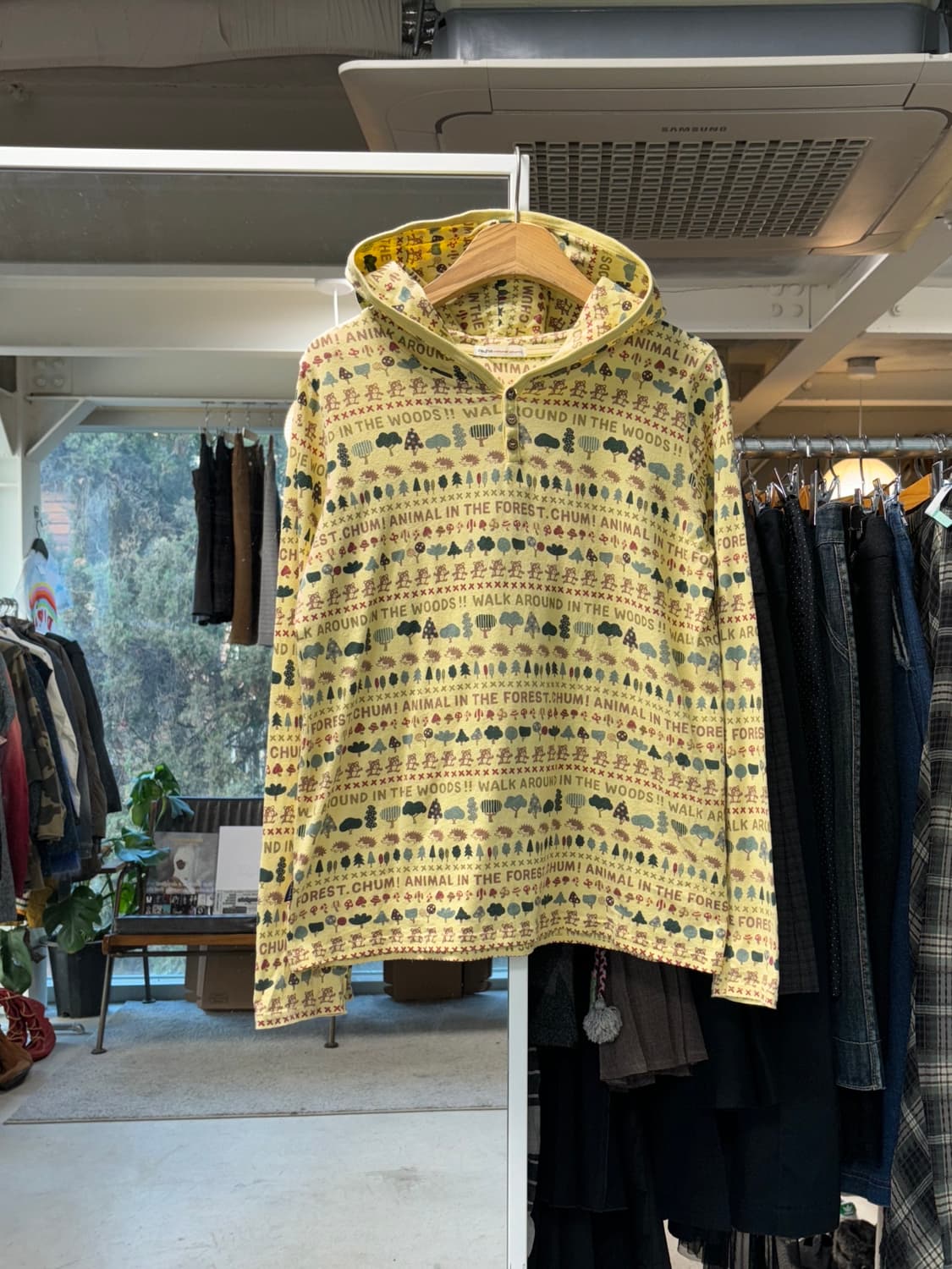 Rough 헨리넥 후드티 상품이미지1