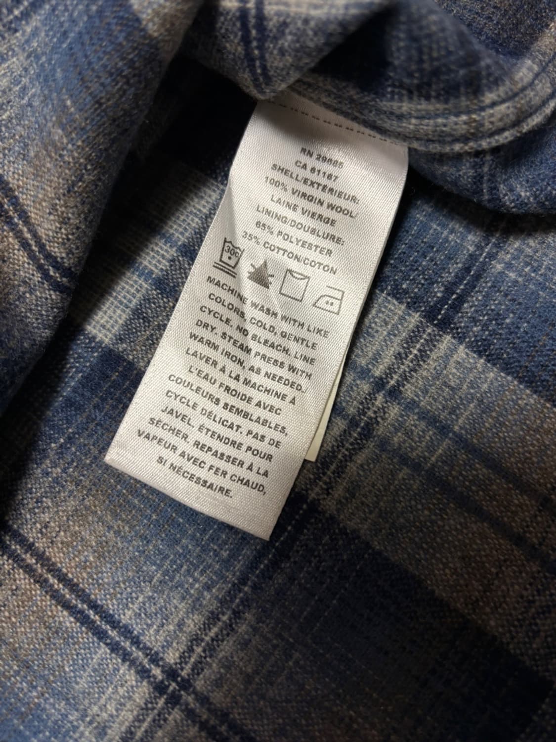 펜들턴 Pendleton 버진 울 플란넬 Lodge 셔츠 XL 상품이미지5