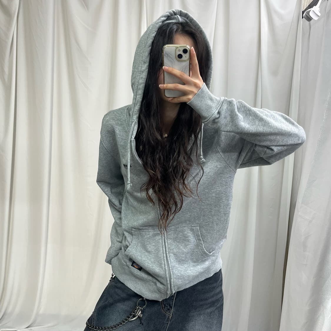 Dickies gray hood zip-up 상품이미지1