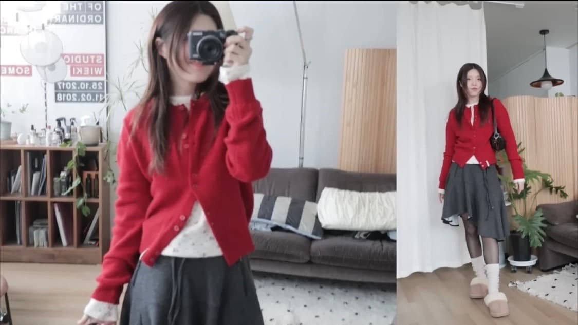 카티지하우스 플라워 와플 티셔츠 M 상품이미지5