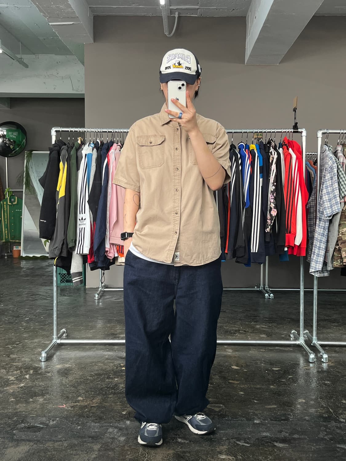 랭글러 코튼 워크 반팔 셔츠  상품이미지3