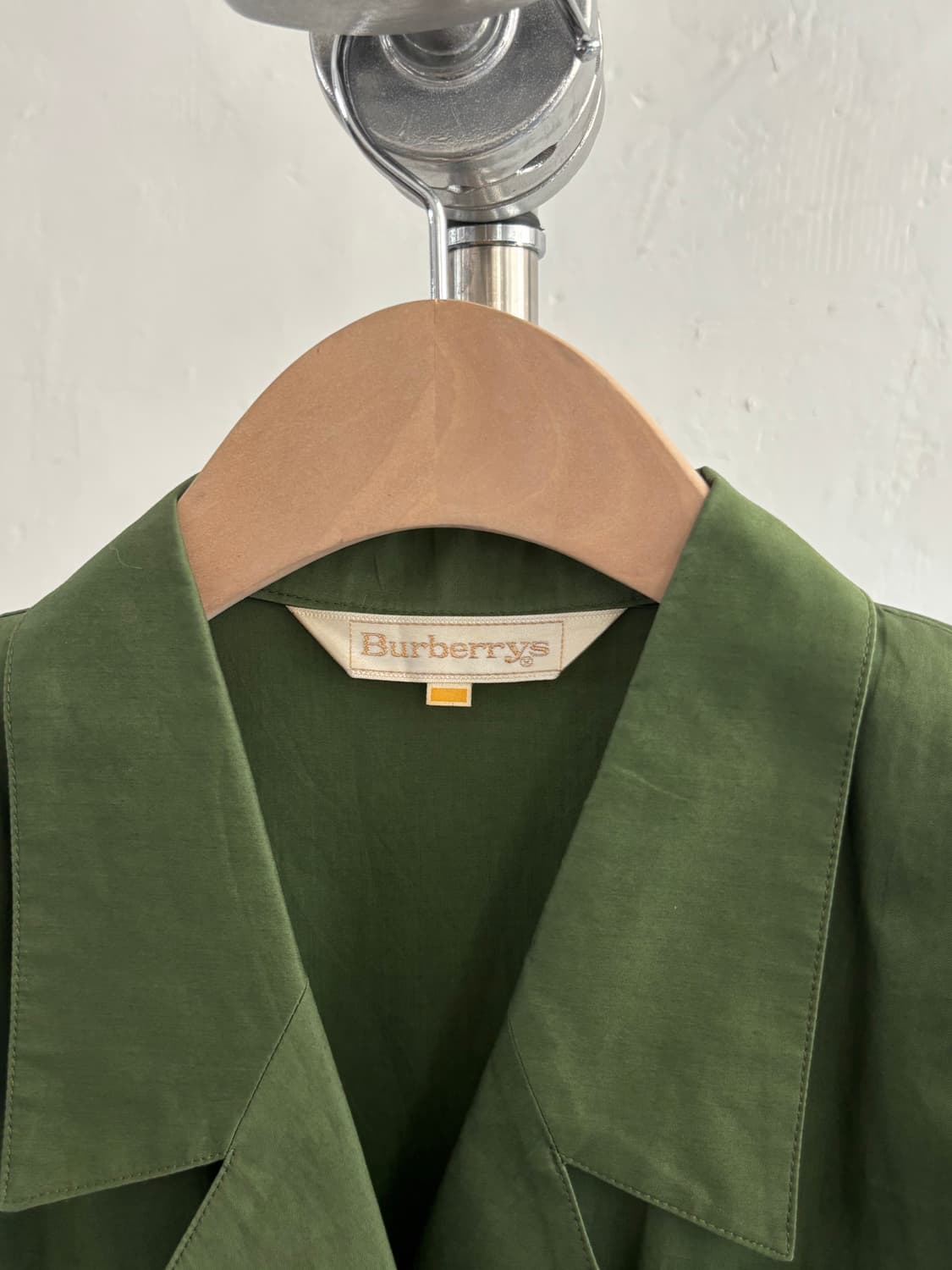 Burberry 버버리 카키컬러 코튼 오픈 셔츠 원피스 상품이미지6