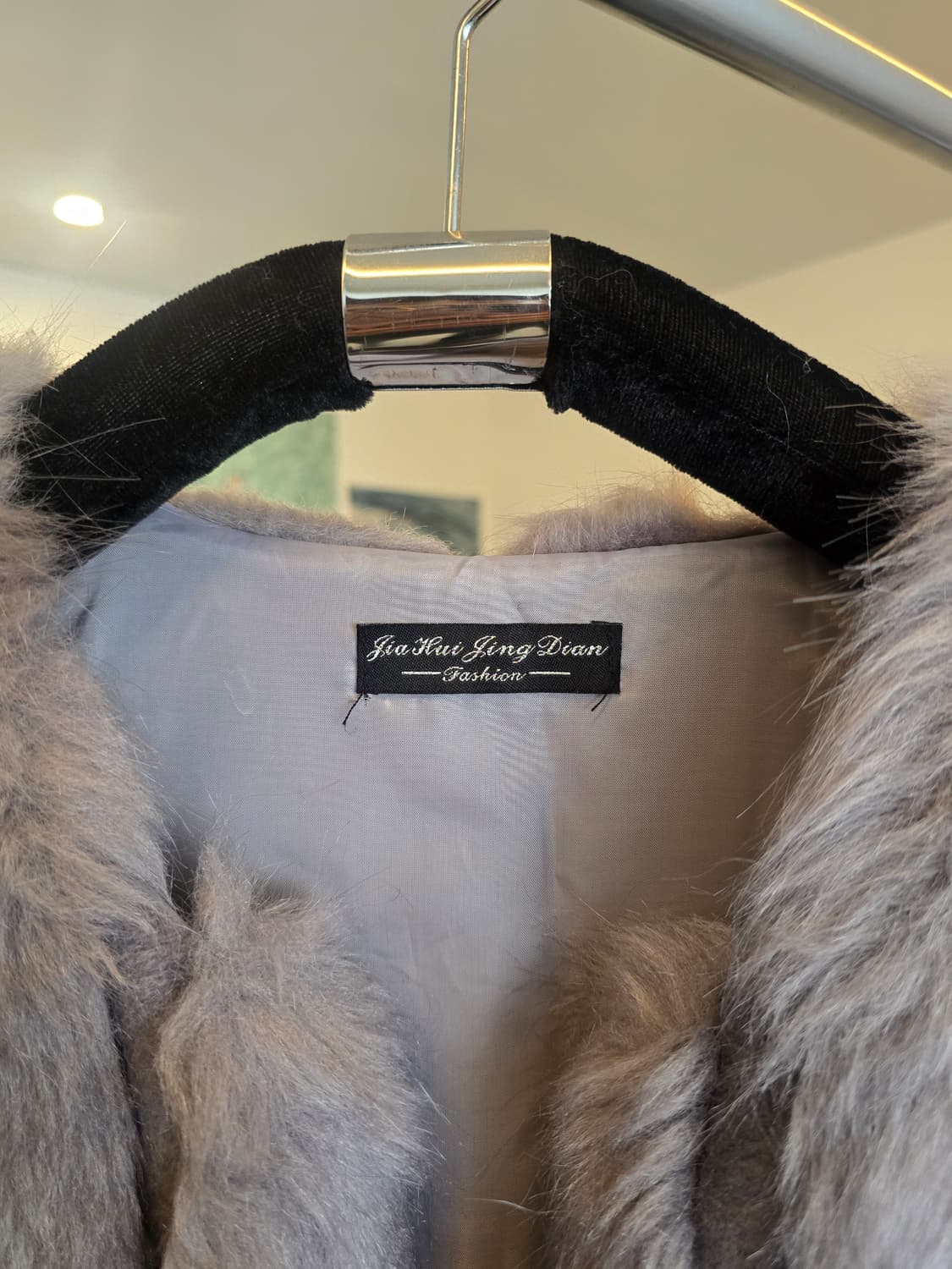 그레이 페이크퍼  베스트 상품이미지3