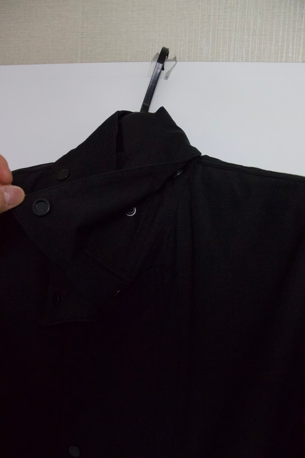 (새상품)오라리 워시드 핀스 립스탑 샴브레이 빅필드 블루종 블랙 샴브레이 상품이미지2