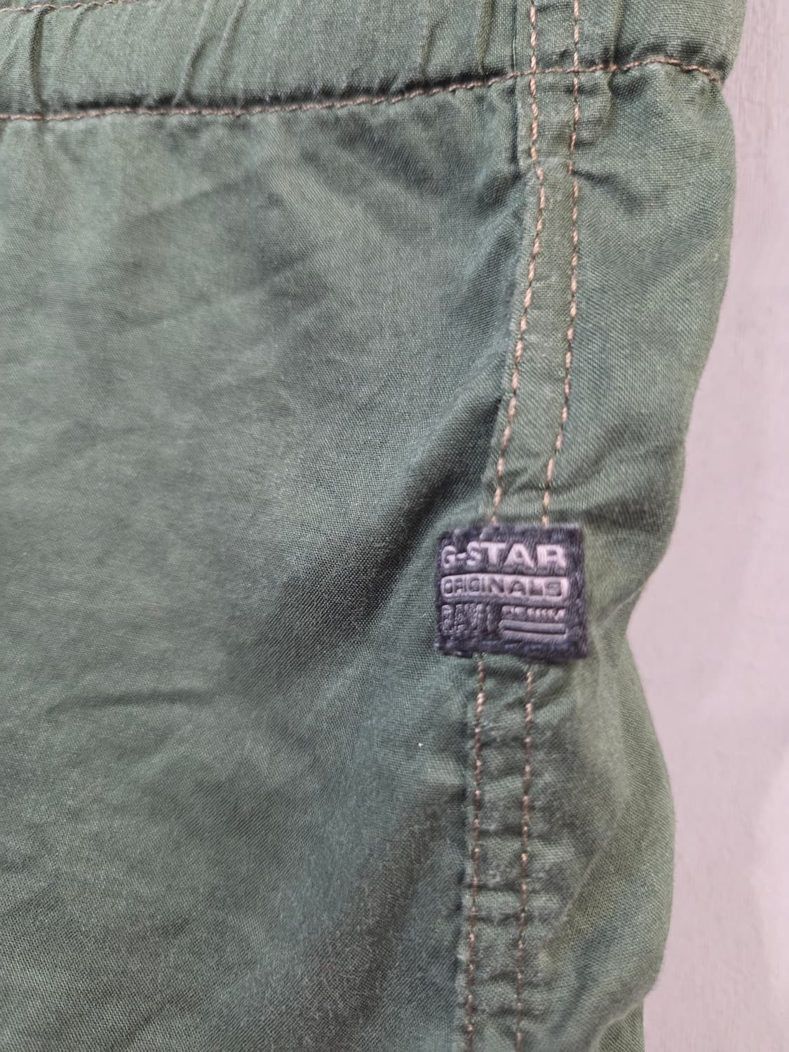 G-Star RAW 카키색 민소매 셔츠(XXS) 상품이미지4