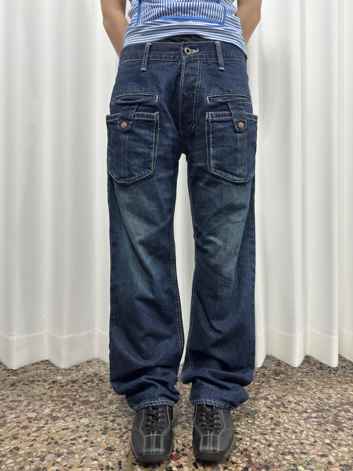 denim pocket pants 상품이미지1