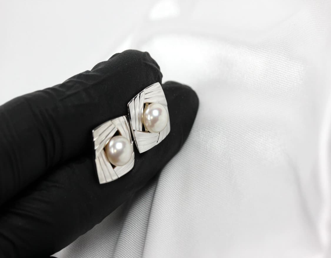 미키모토 천연진주 A등급 유광 남자 명품 커프스 상품이미지8