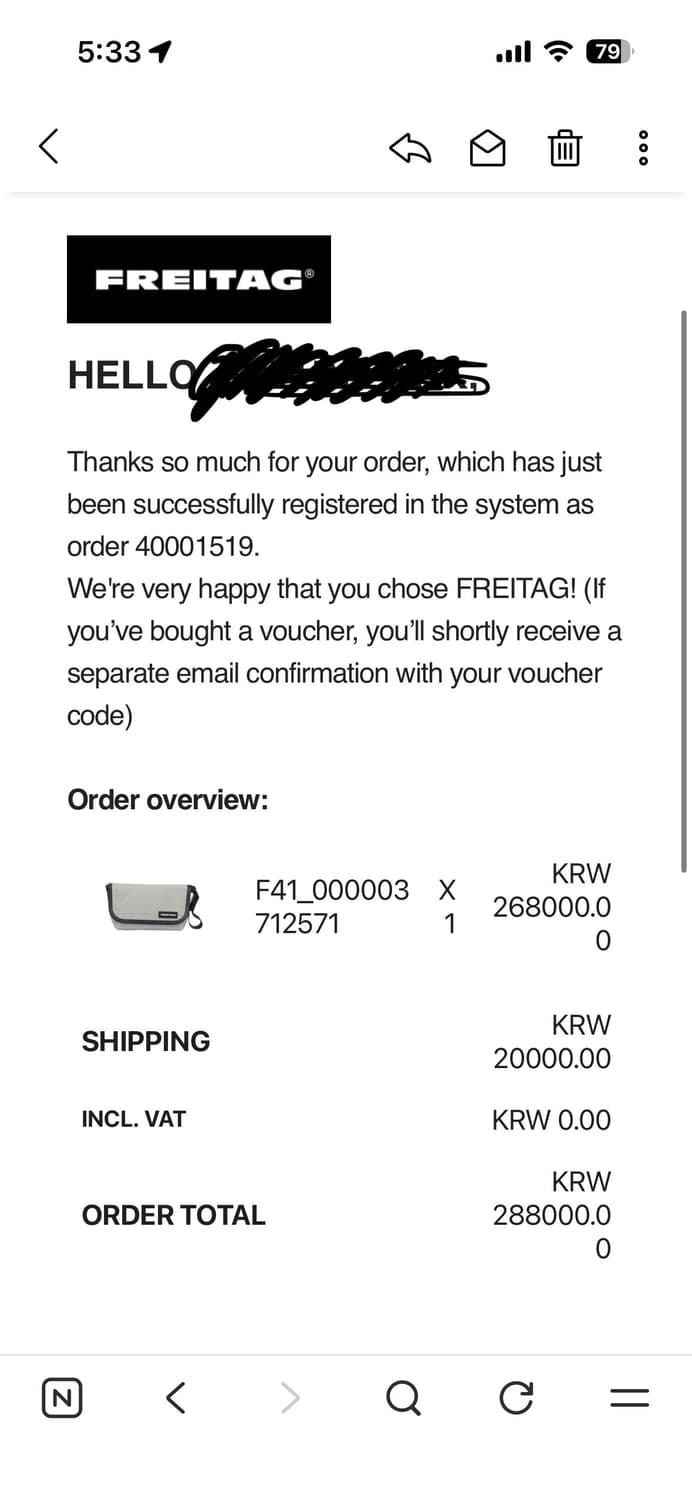 프라이탁 하파오 올실버 상품이미지5