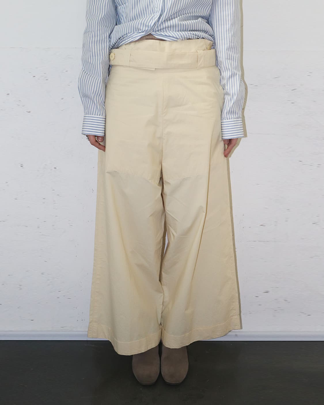 이세이 미야케 80s 슈퍼 와이드 코튼 팬츠 상품이미지1