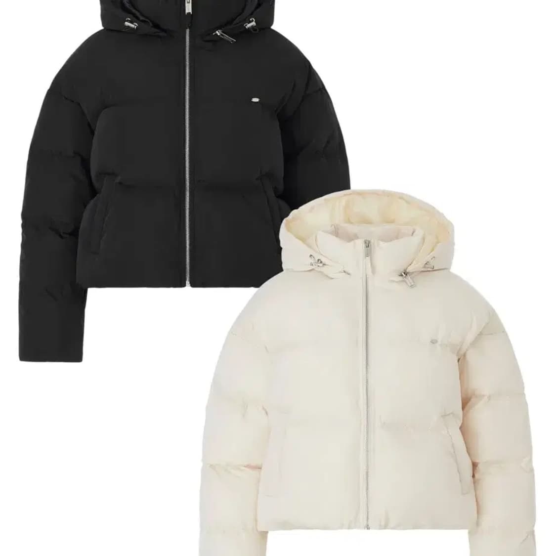 새상품) 페일제이드 신슐레이트 베이직 크롭 푸퍼 숏 패딩 아이보리 상품이미지1