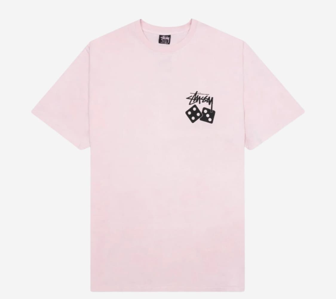Stussy Dice Pigment Dyed T-Shirt Blush  상품이미지1