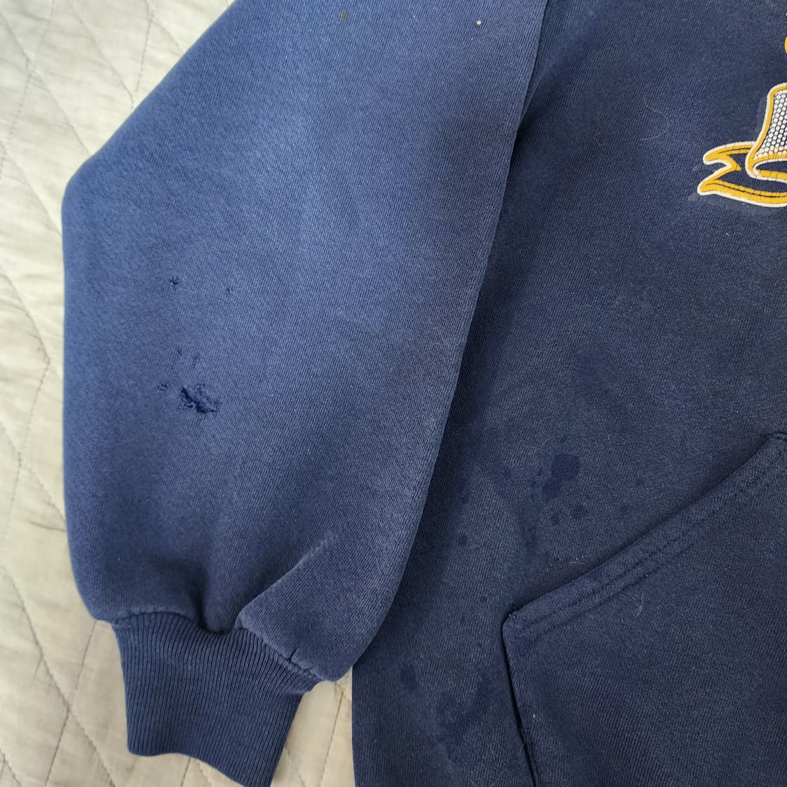 [XL] 90s 러셀 애슬레틱 Navy 네이비 후드티 트래쉬드 상품이미지4