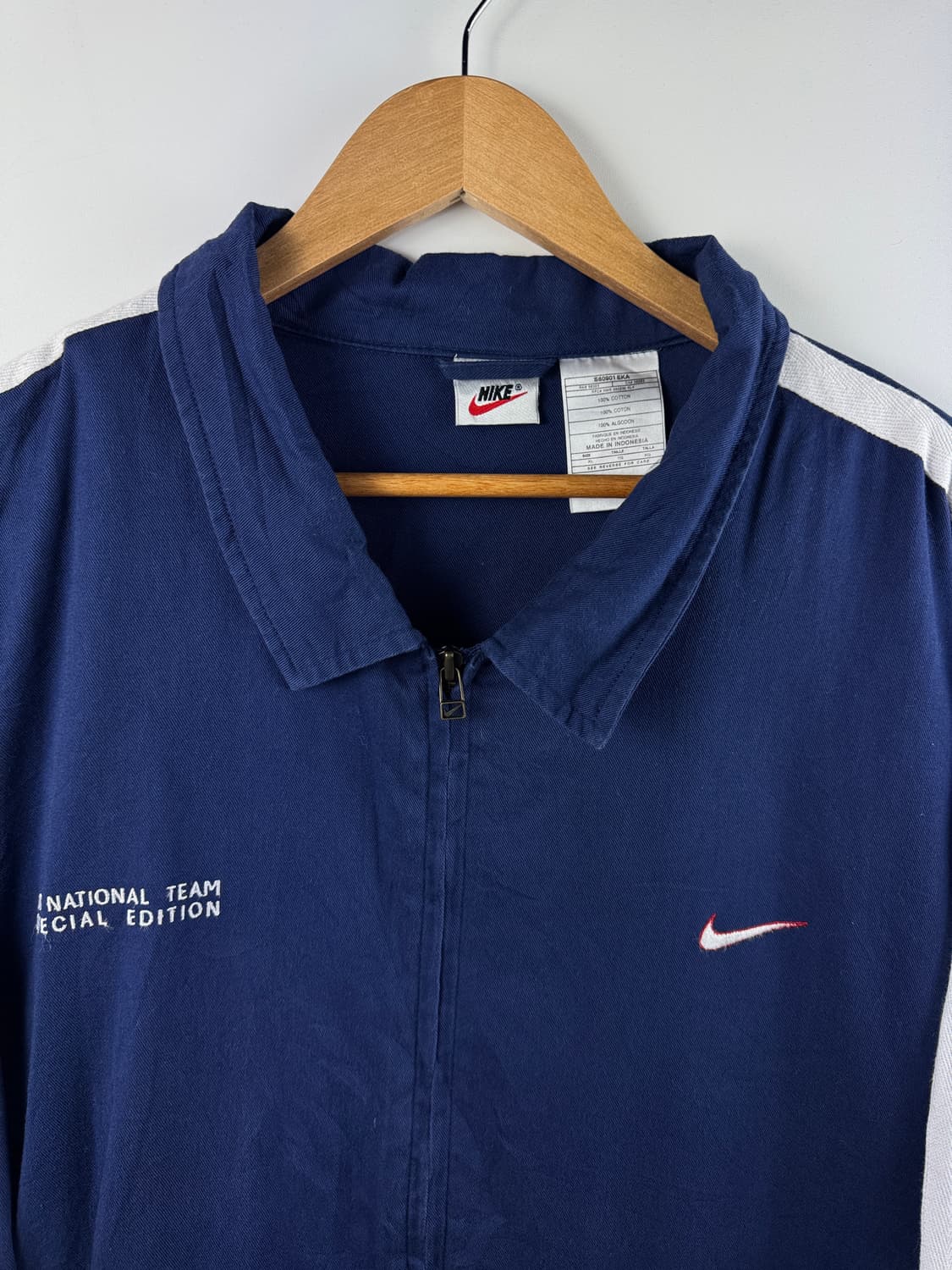 90S 나이키 U.S 올드스쿨 네이비 집업1747 상품이미지3