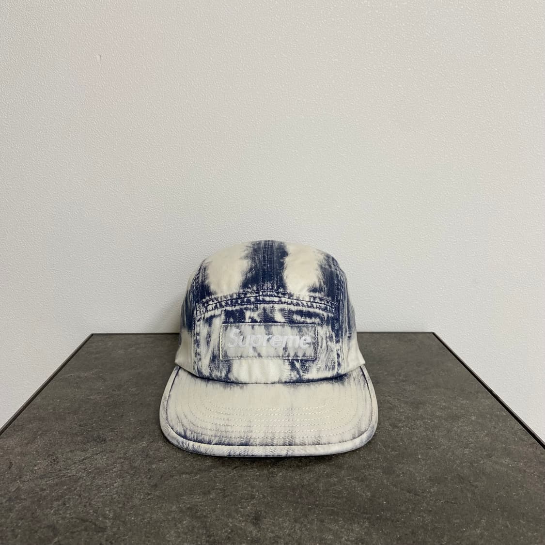 (OS) 슈프림 박스로고 캠프캡 모자 워시드 네이비 상품이미지1