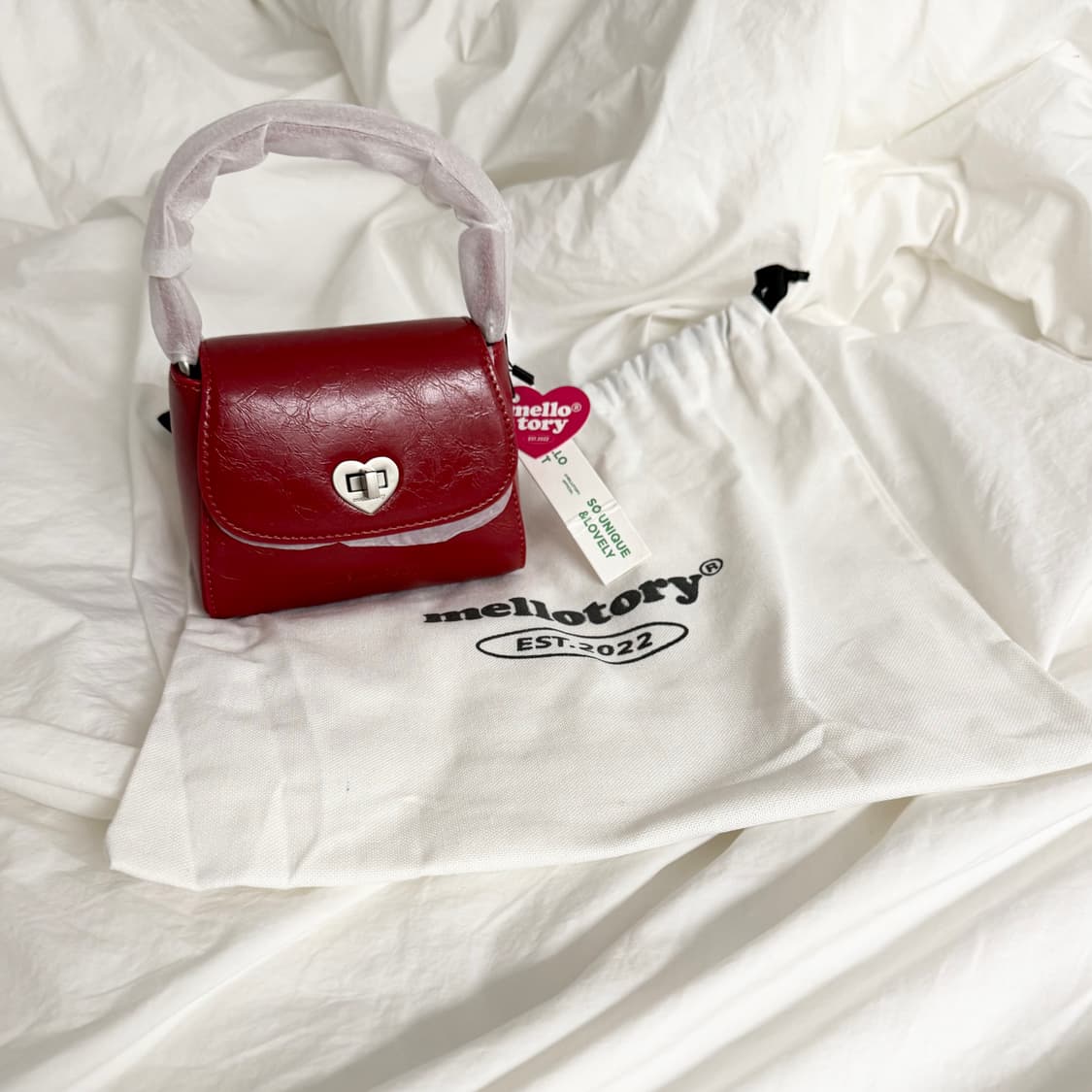 멜로토리 하트락 미니백 새상품 크로스백 토트백 2way 상품이미지1
