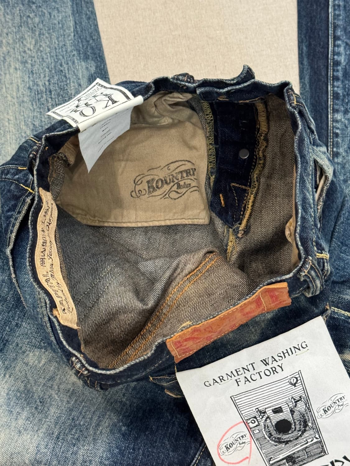 캐피탈 올드 컨트리 워시드 데님 팬츠 상품이미지10