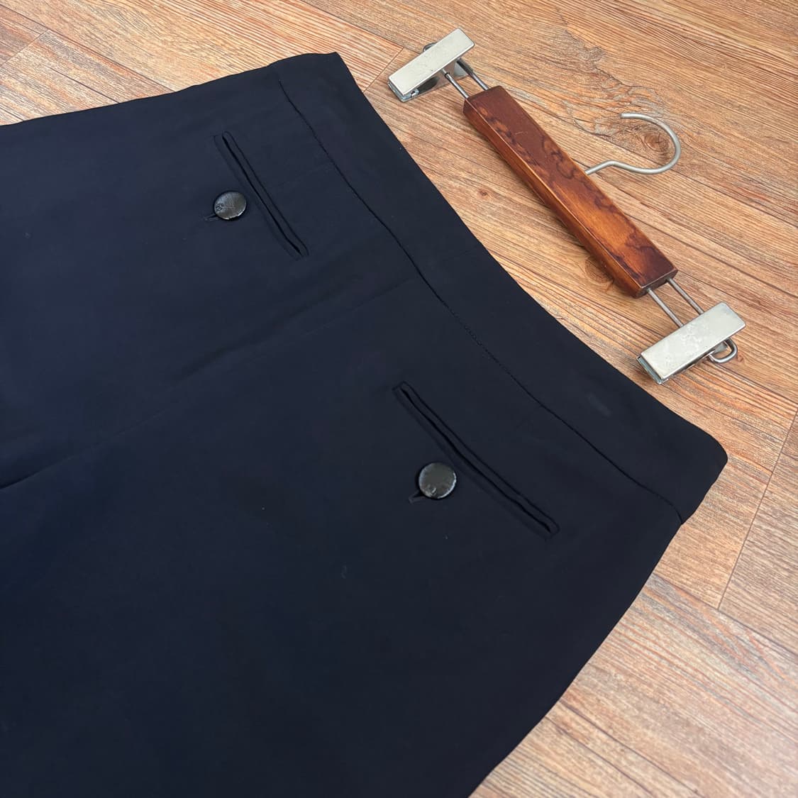 아이그너 정품 블랙 팬츠 28 비스코스 세련된 실루엣 상품이미지7