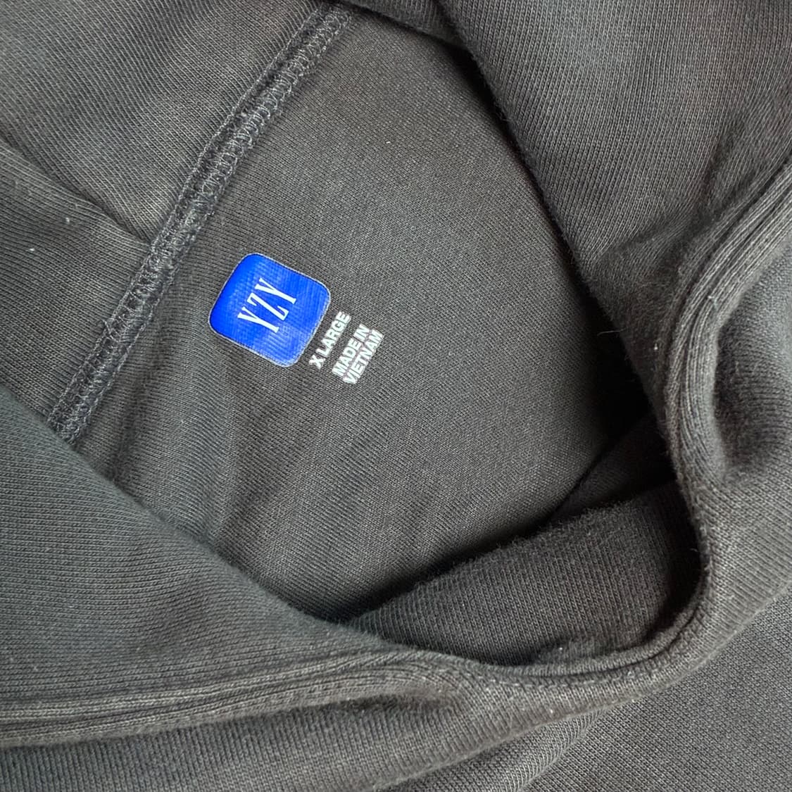 [XL] 칸예 이지갭 도브 후드 워시드 블랙 상품이미지5