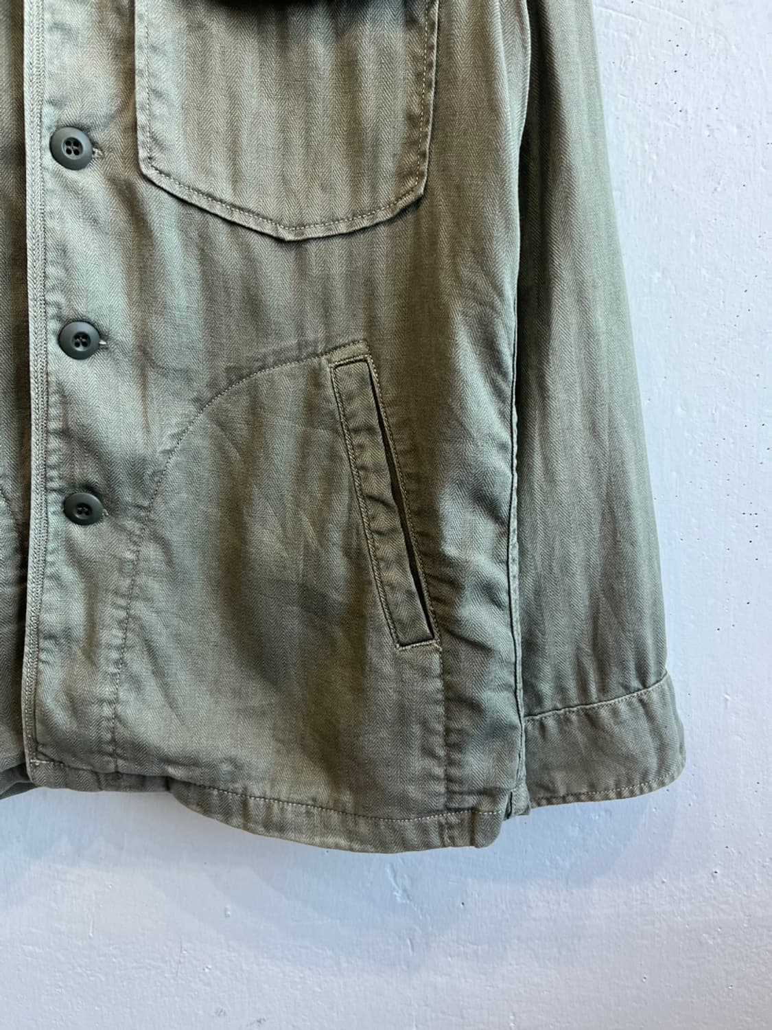 할리우드 랜치마켓 린넨 헤링본 자켓 Made in JAPAN 상품이미지3