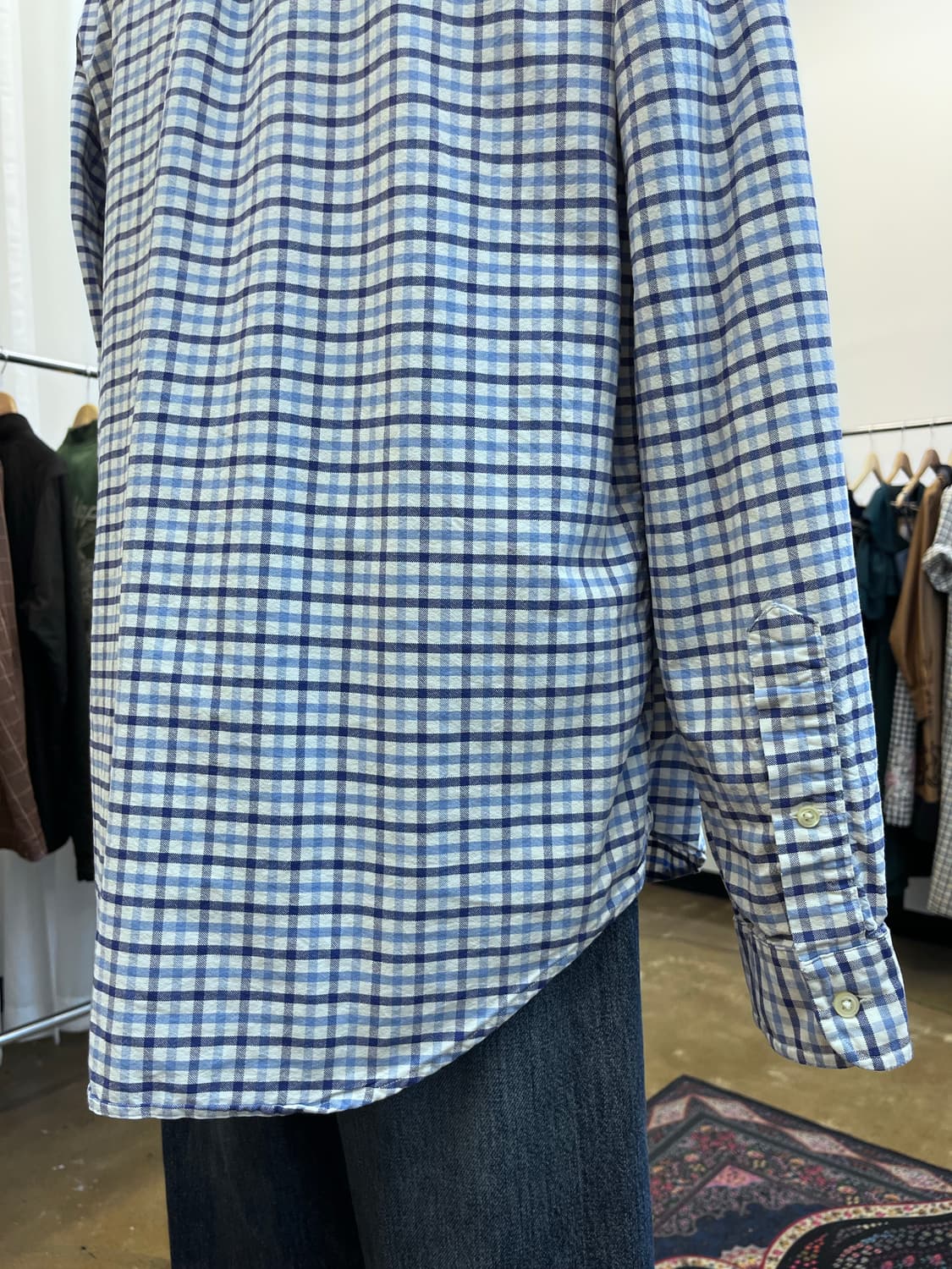 폴로 랄프 로렌 블루 체크 셔츠 상품이미지6