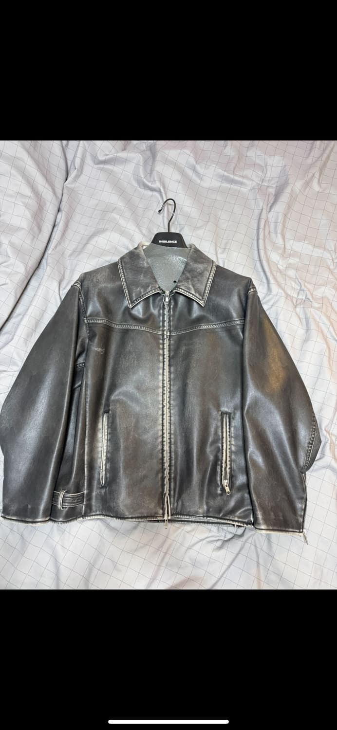 Insilence leather jacket men 상품이미지2