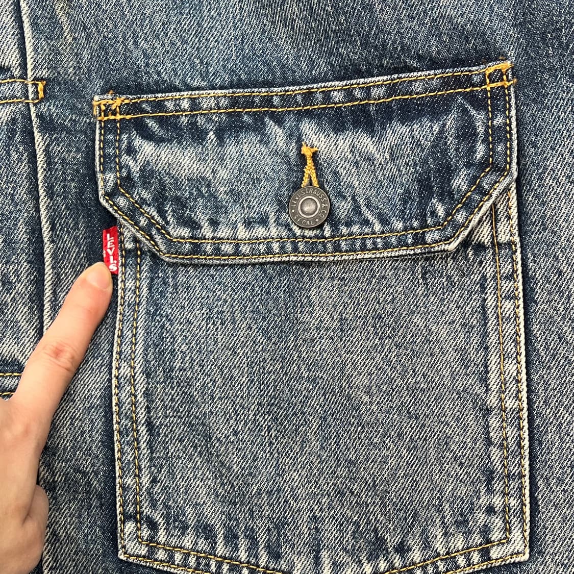 리바이스 투포켓 데님 자켓 r2519 상품이미지5