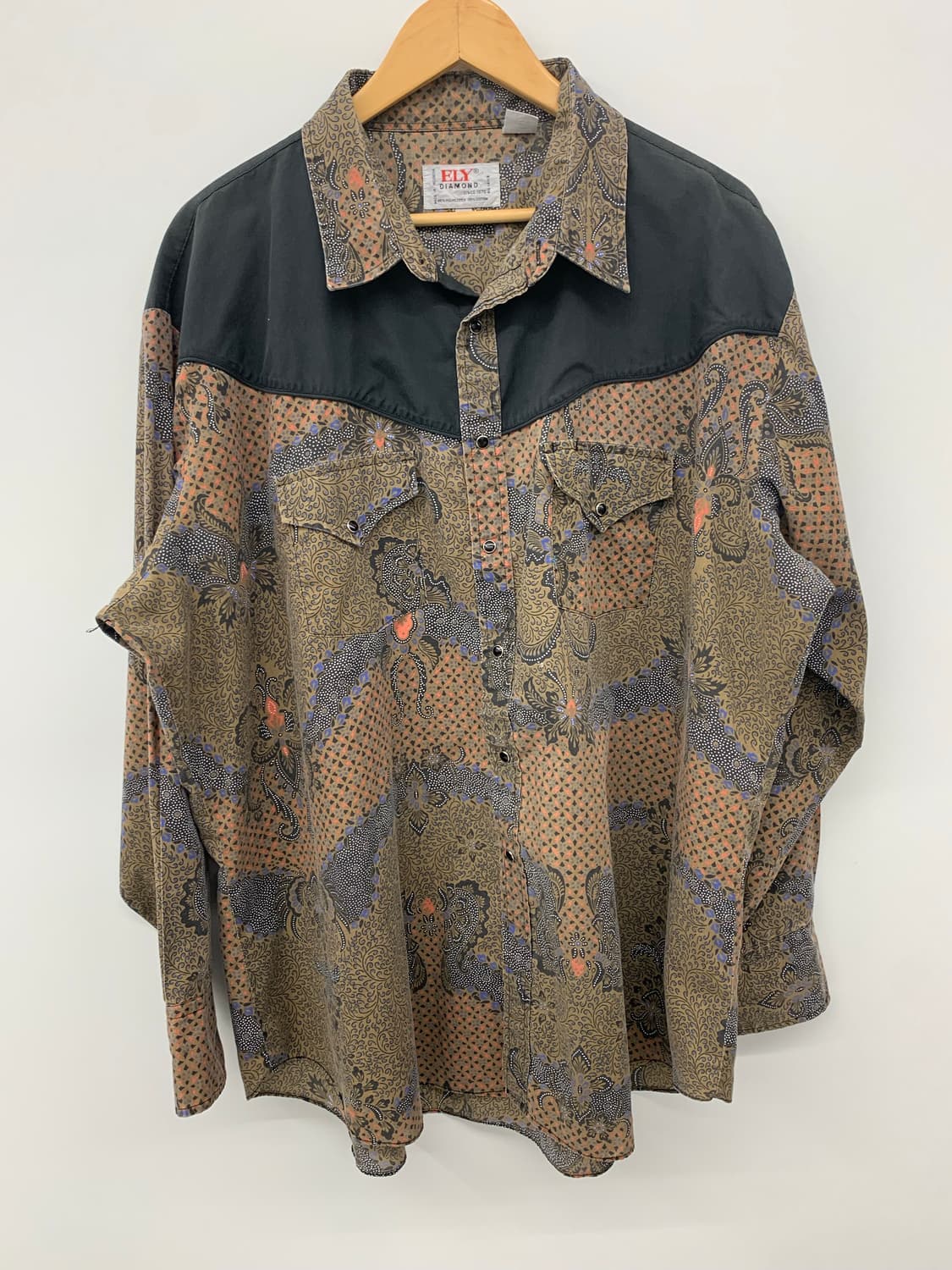 Ely diamond 90s 패턴 셔츠 상품이미지3