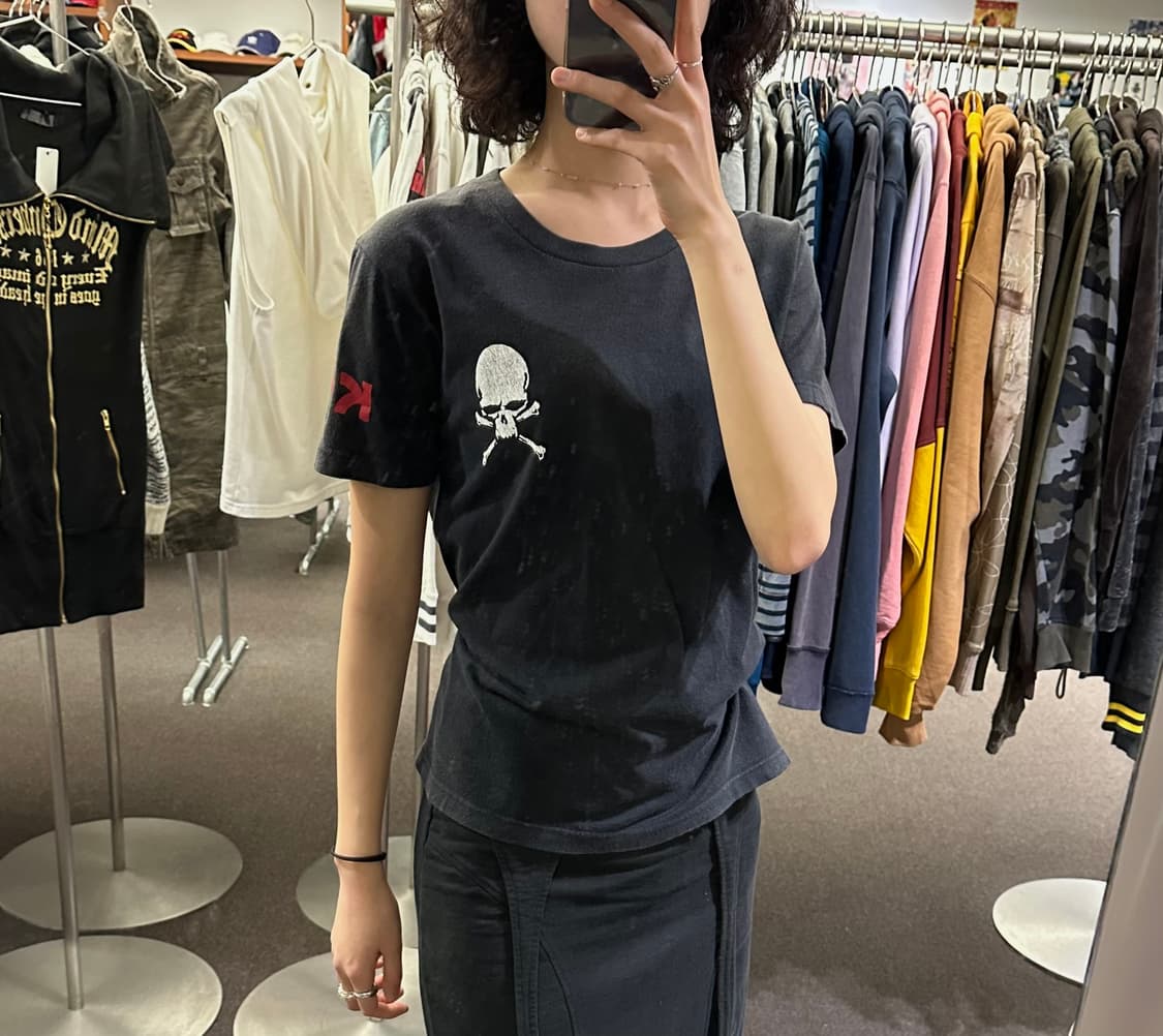 M)Japanese vintage 백프린팅 반팔 상품이미지1